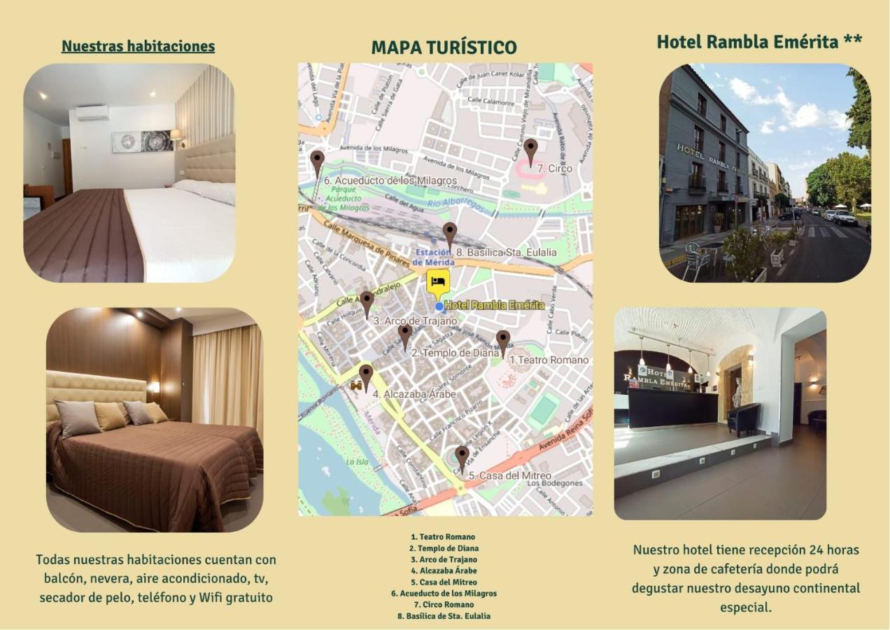 Hotel Rambla Emerita, Centro Ciudad 梅里达 外观 照片